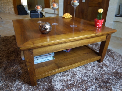 table basse carrée noyer 2.2